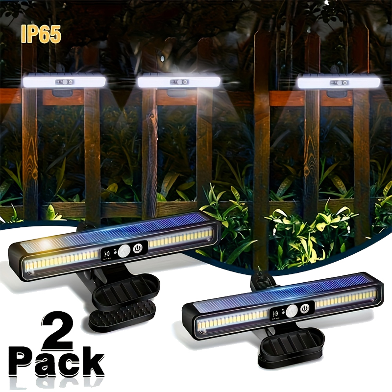 Outdoor Lighting For Fence - 클립형 태양광 모션 라이트, 방수 야외용,