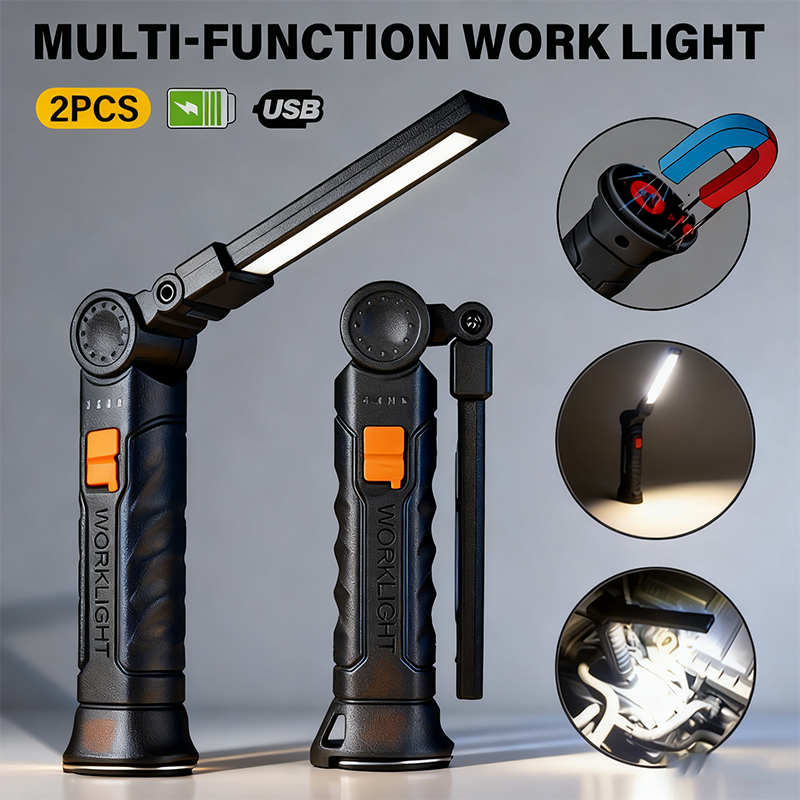 Outdoor Lighting Landscape - 휴대용 COB LED 손전등 USB 충전식
