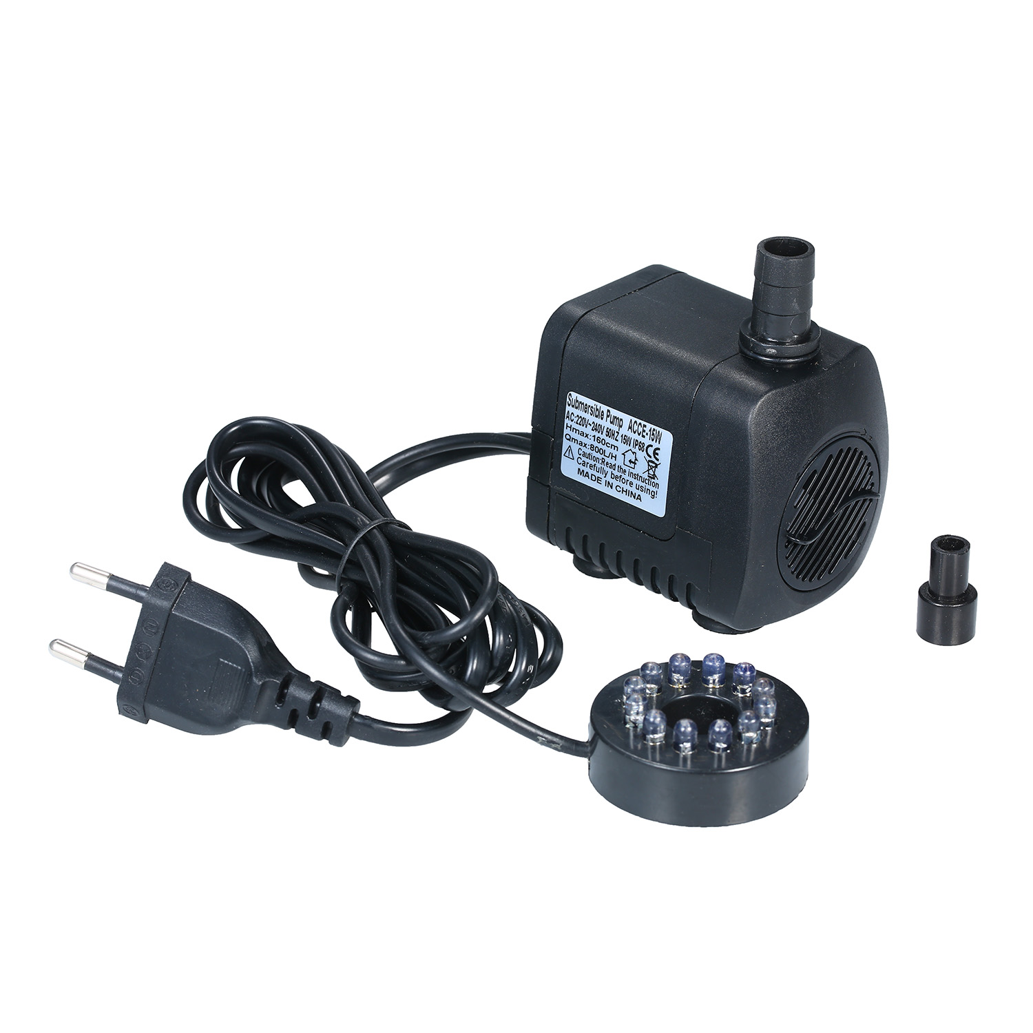 Pond Light Submersible - LED 라이트 잠수정 펌프 800L/H 매우
