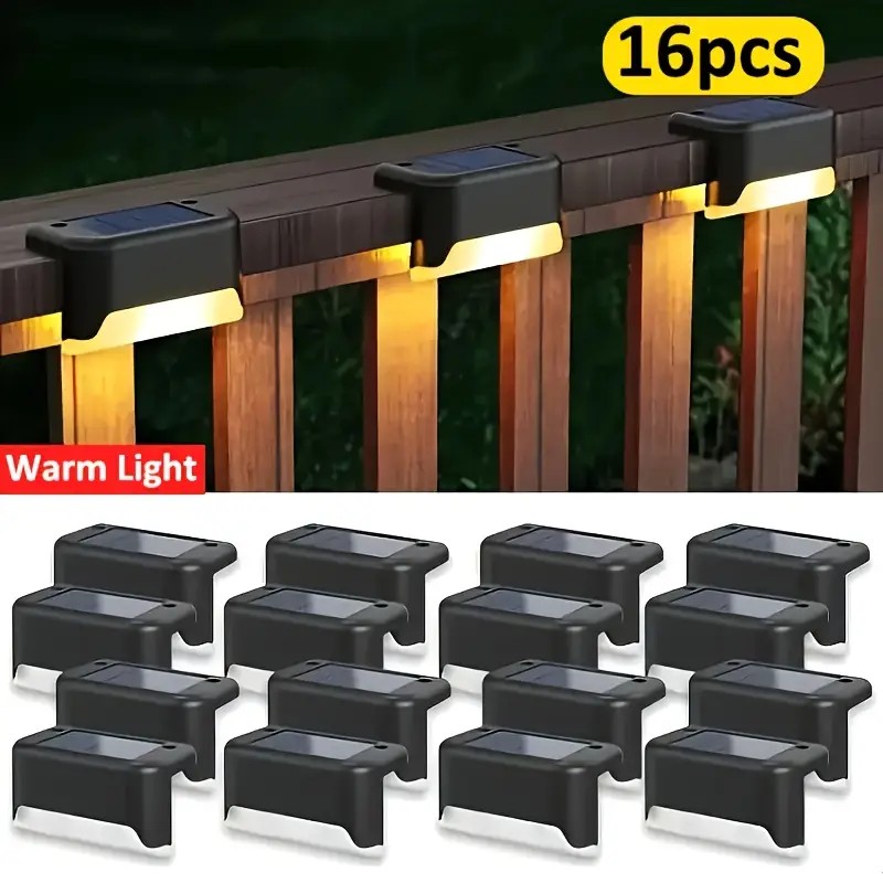 Outdoor Lighting For Fence - 16개의 태양광 야외 데크 조명, 상업용