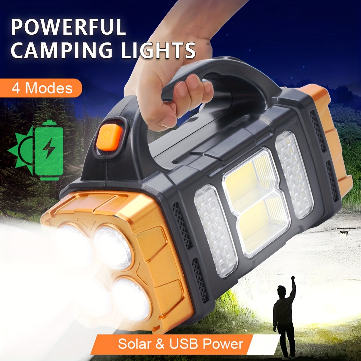 Outdoor Lighting Lumen - 새로운 업그레이드 충전식 고출력 태양광 LED