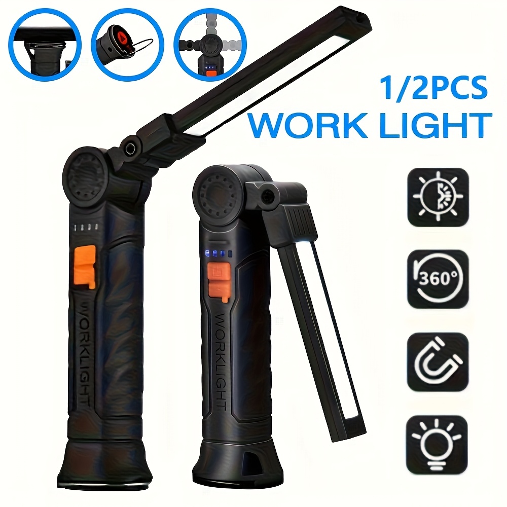 Hanging Outdoor Lighting - 휴대용 COB LED 손전등, 충전식 작업등,