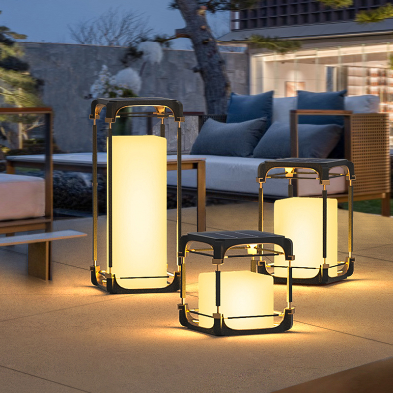 Outdoor Lighting Garden - 빛나는 플로어 램프 안뜰 태양광 LED