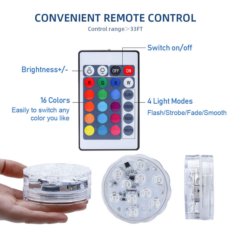 멀티 컬러 잠수정 LED 라이트 풀 조명 IP68 방수 - Pond Light Submersible 리뷰 및 가격