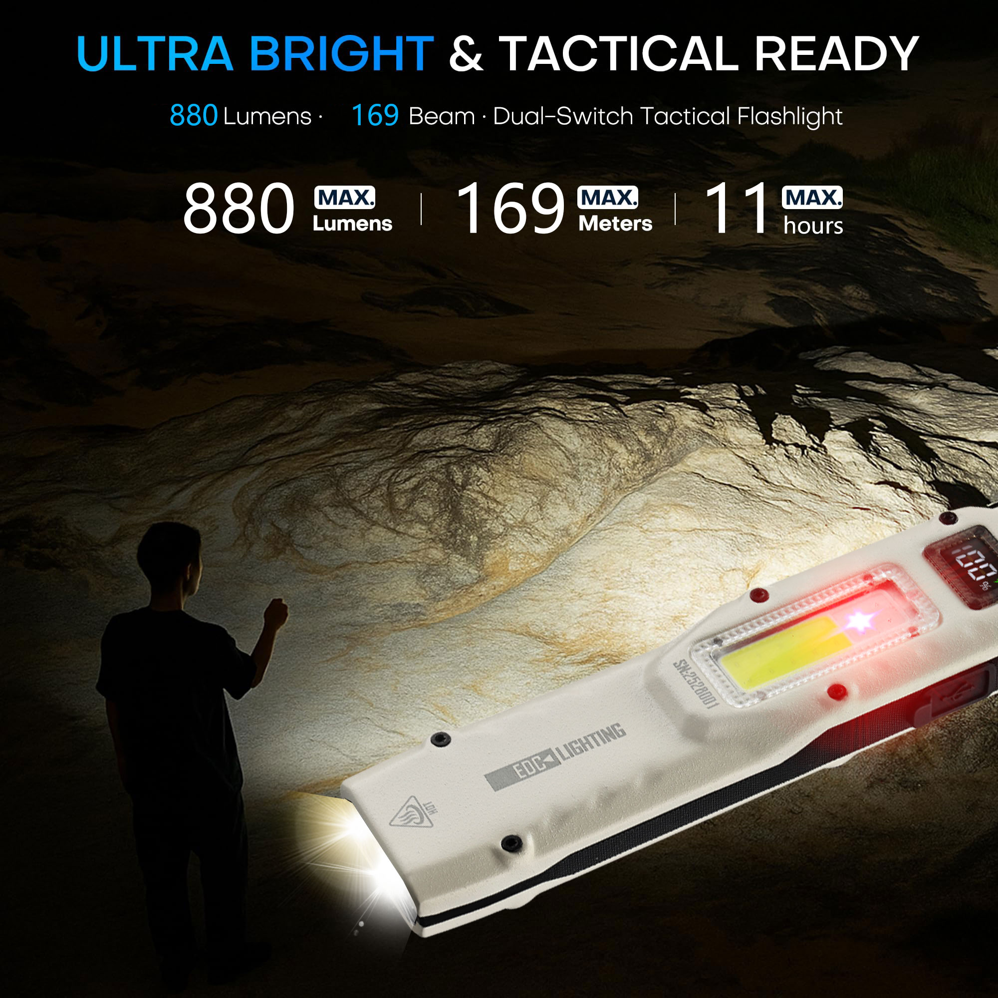 휴대용 880LM YEMAO M28 양방향 클램프 10 - Outdoor Lighting Landscape 리뷰 및 가격