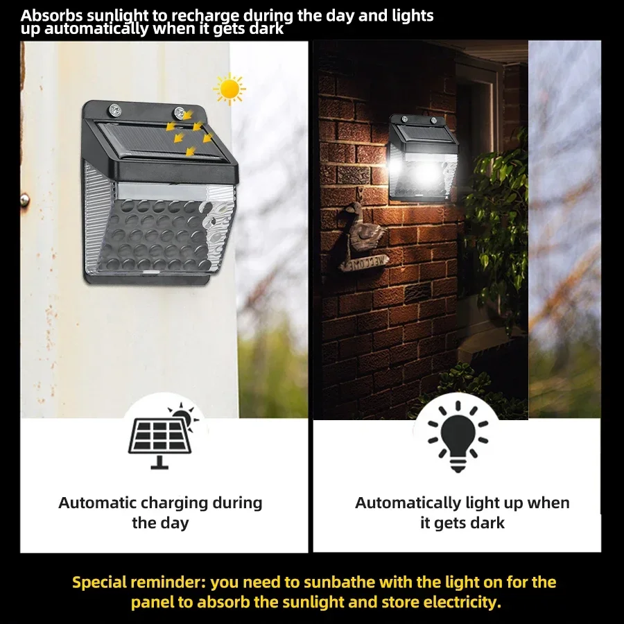 LED 태양광 조명 PIR 모션 센서 벽등 야외 태양광 - Outdoor Lighting Garden 리뷰 및 가격