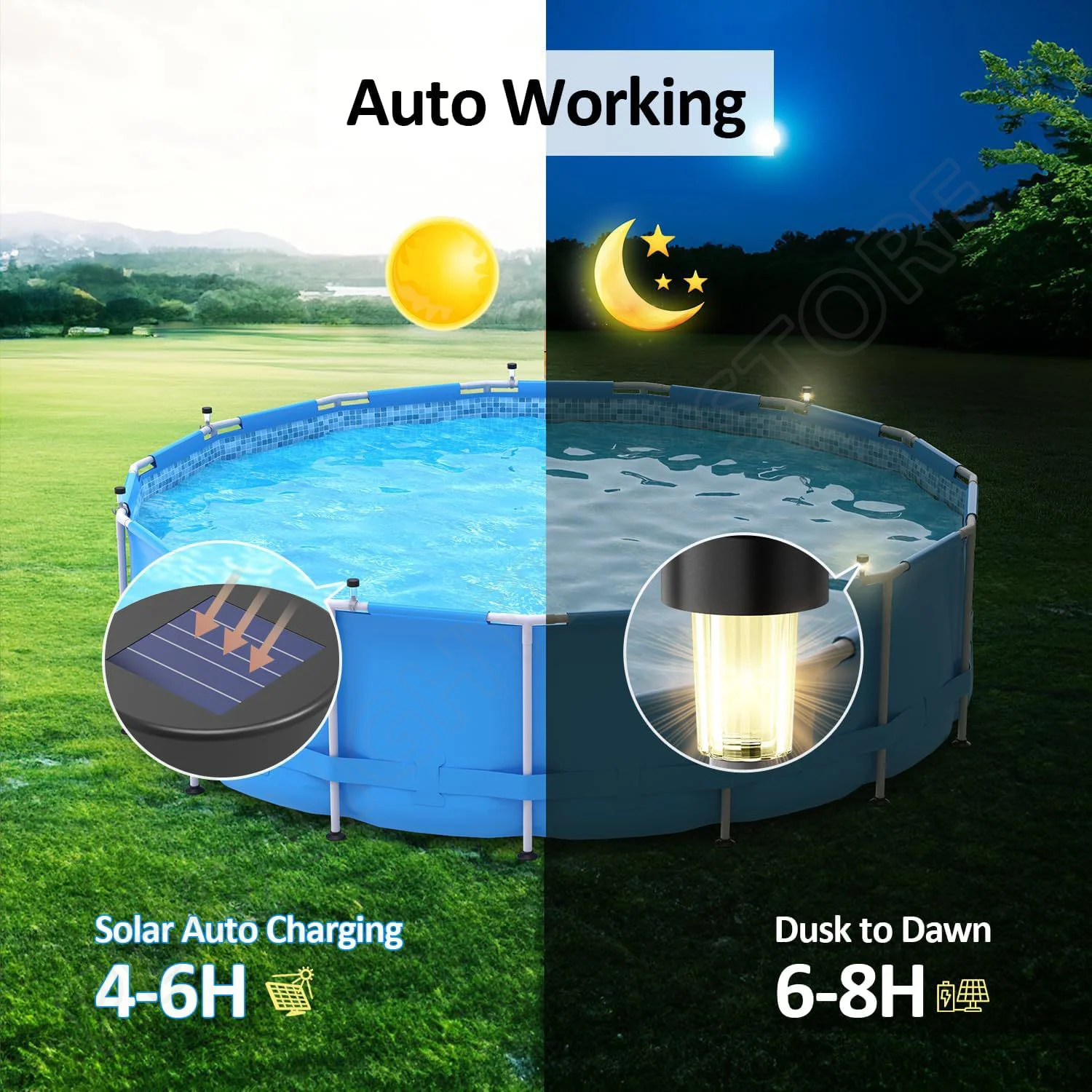 태양 빛 야외 방수 케이블 타이 정원 울타리 발코니 수 - Outdoor Lighting For Fence 리뷰 및 가격
