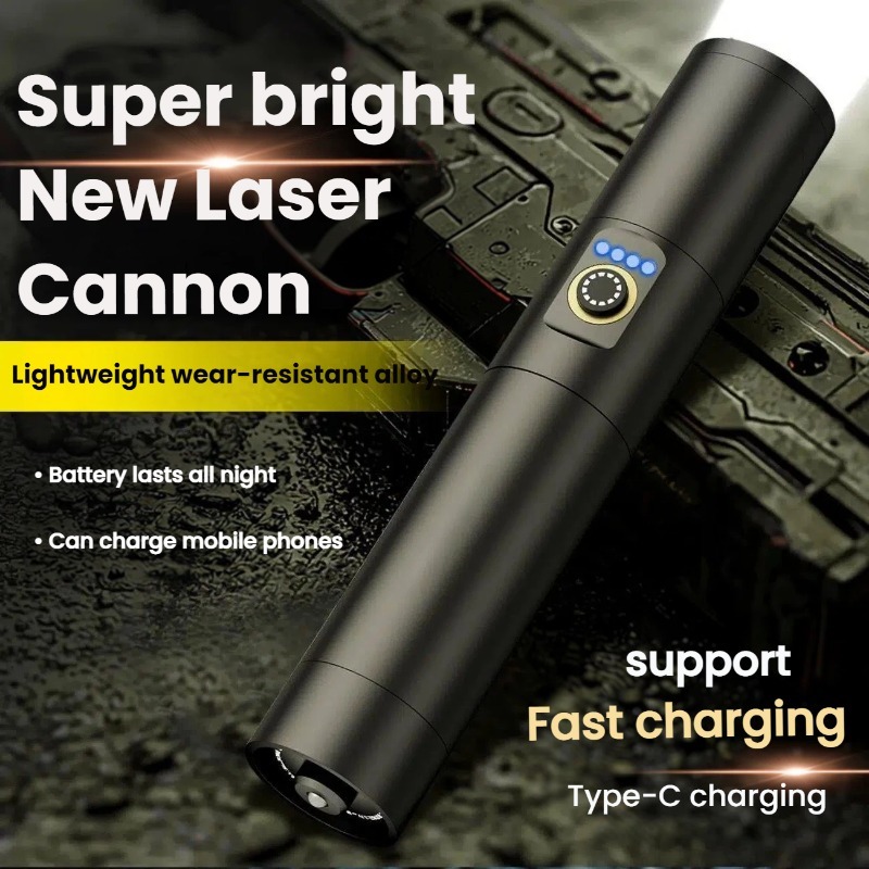 강력한 조명 LED 손전등 Type-C 충전 텔레스코픽 - Outdoor Lighting Portable 리뷰 및 가격