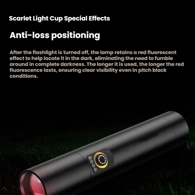 강력한 조명 LED 손전등 Type-C 충전 텔레스코픽 - Outdoor Lighting Portable 리뷰 및 가격