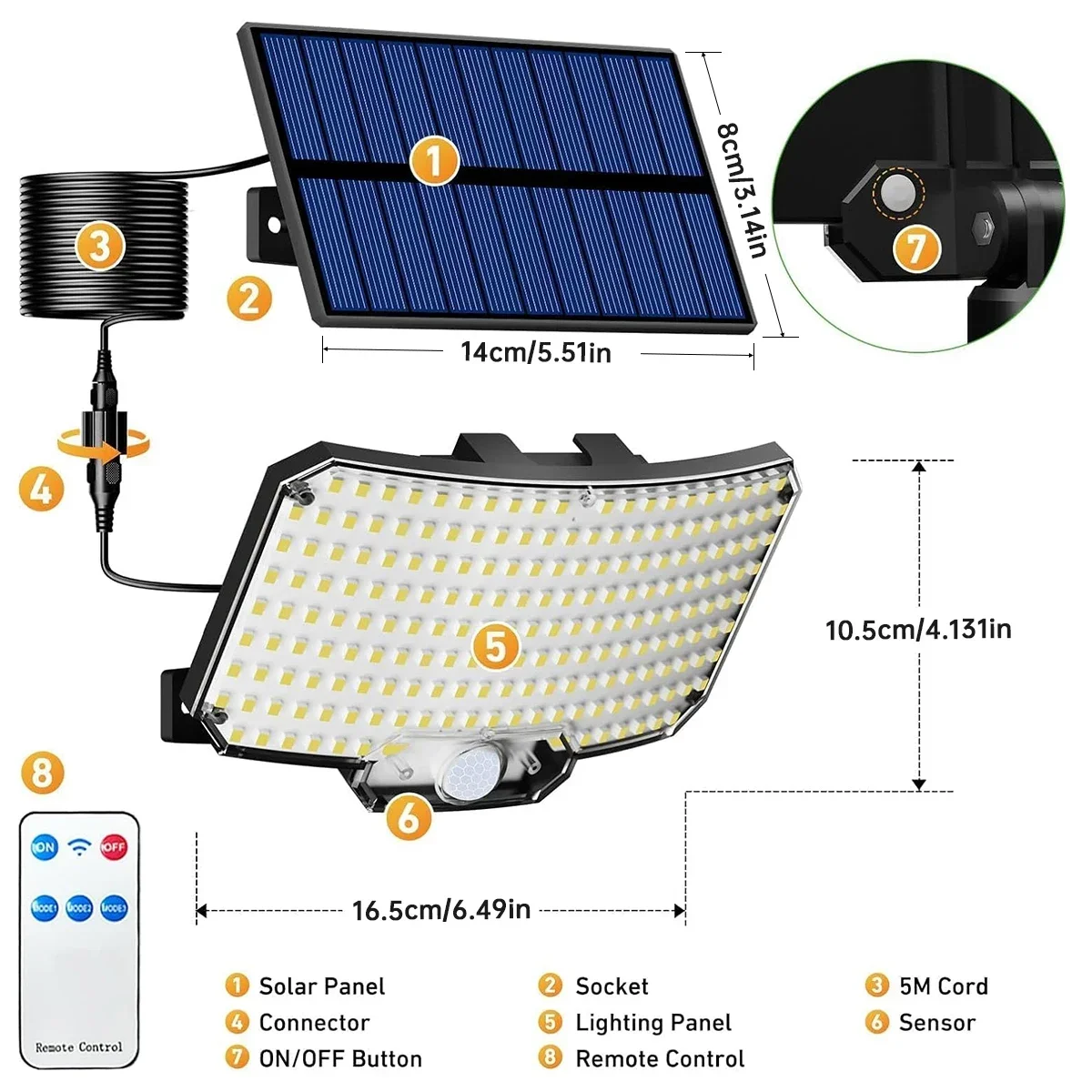 234LED 태양광 야외 조명 모션 센서 슈퍼 브라이트 - Outdoor Lighting Garden 리뷰 및 가격
