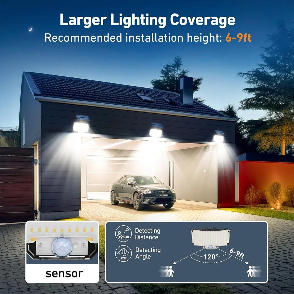 234LED 태양광 야외 조명 모션 센서 슈퍼 브라이트 - Outdoor Lighting Garden 리뷰 및 가격