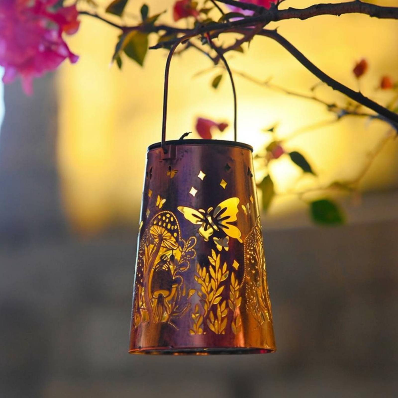 꽃무늬 정원 랜턴 패턴 정원 조명기 자동 켜짐/꺼짐 기 - Hanging Outdoor Lighting 리뷰 및 가격