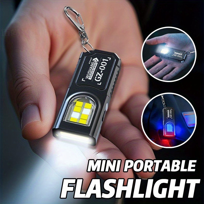 강력한 미니 COB LED 키체인 손전등 USB C 충 - Hanging Outdoor Lighting 리뷰 및 가격