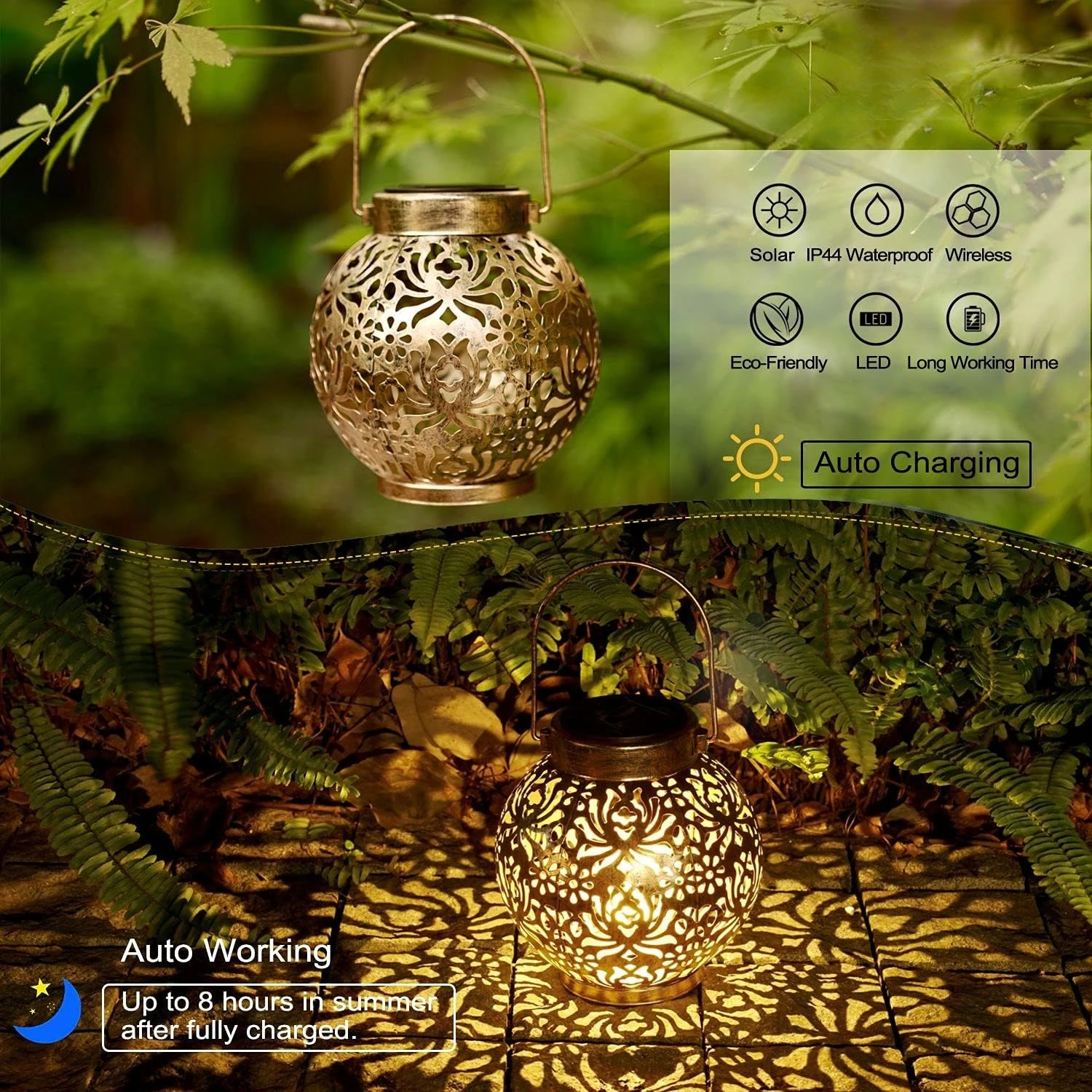 1-6PCS 모로코 태양광 랜턴 야외 방수 금속 교수형 - Outdoor Lighting Solar Panel 리뷰 및 가격