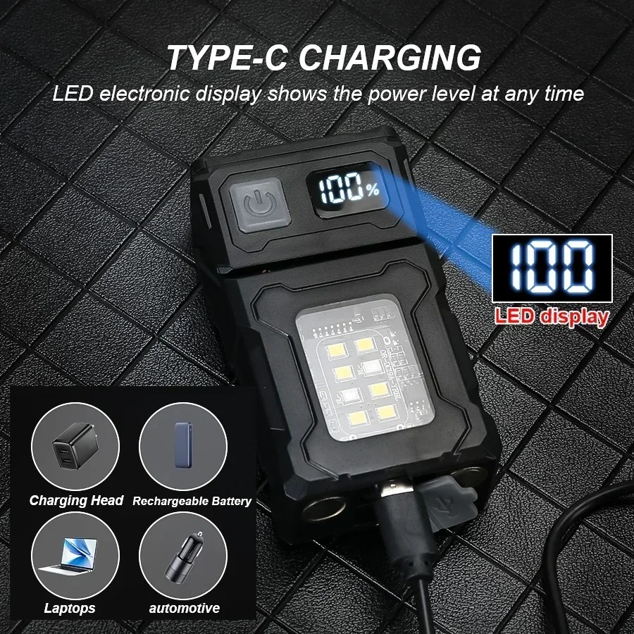 미니 USB 충전식 LED 손전등 테일 마그넷 COB  - Outdoor Lighting Lumen 리뷰 및 가격
