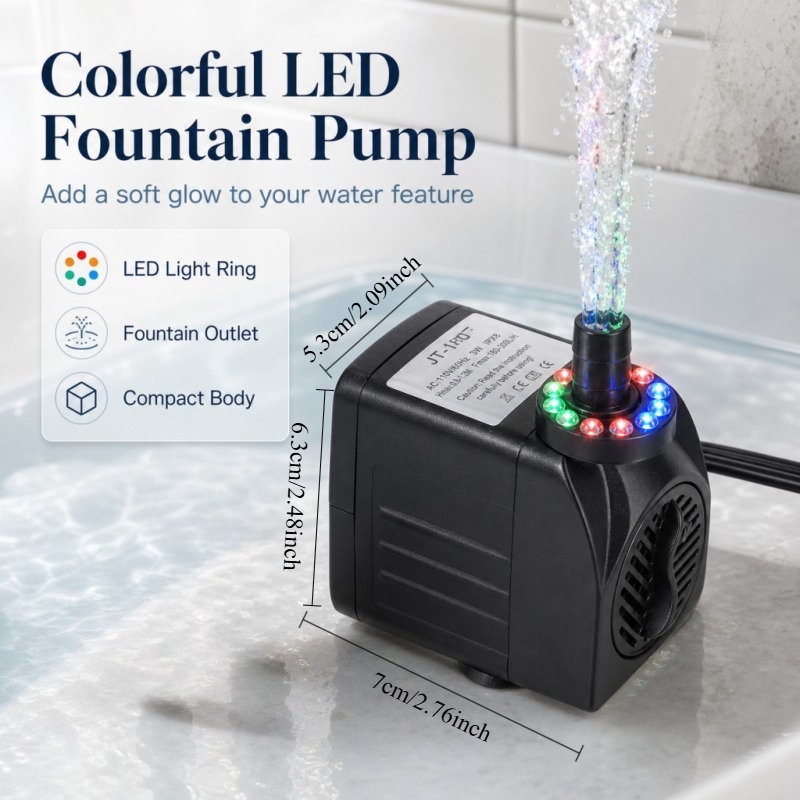 16W LED 조명 분수 펌프 어항 석가산 정원 수족관 - Pond Light Submersible 리뷰 및 가격