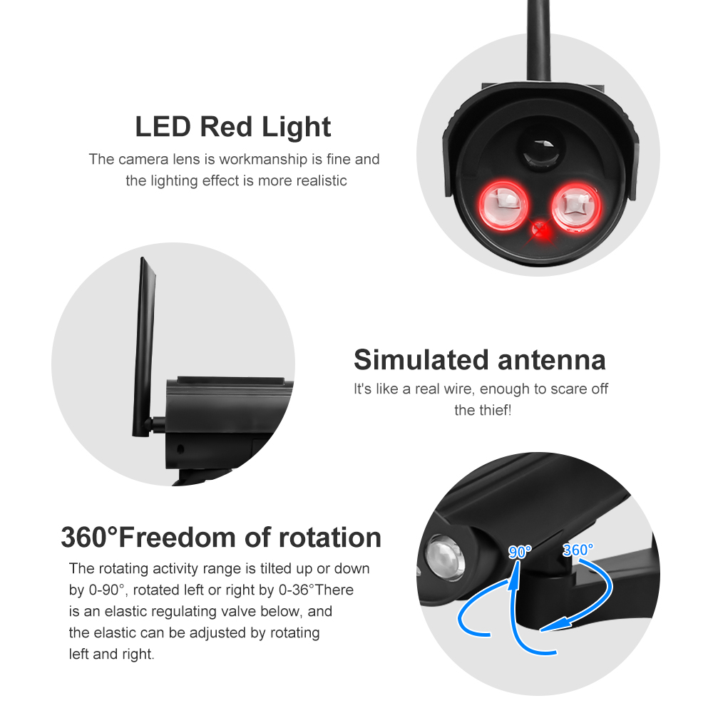 야외 태양 시뮬레이션 카메라 방수 더미 카메라 홈 안전 - Outdoor Lighting Solar Panel 리뷰 및 가격