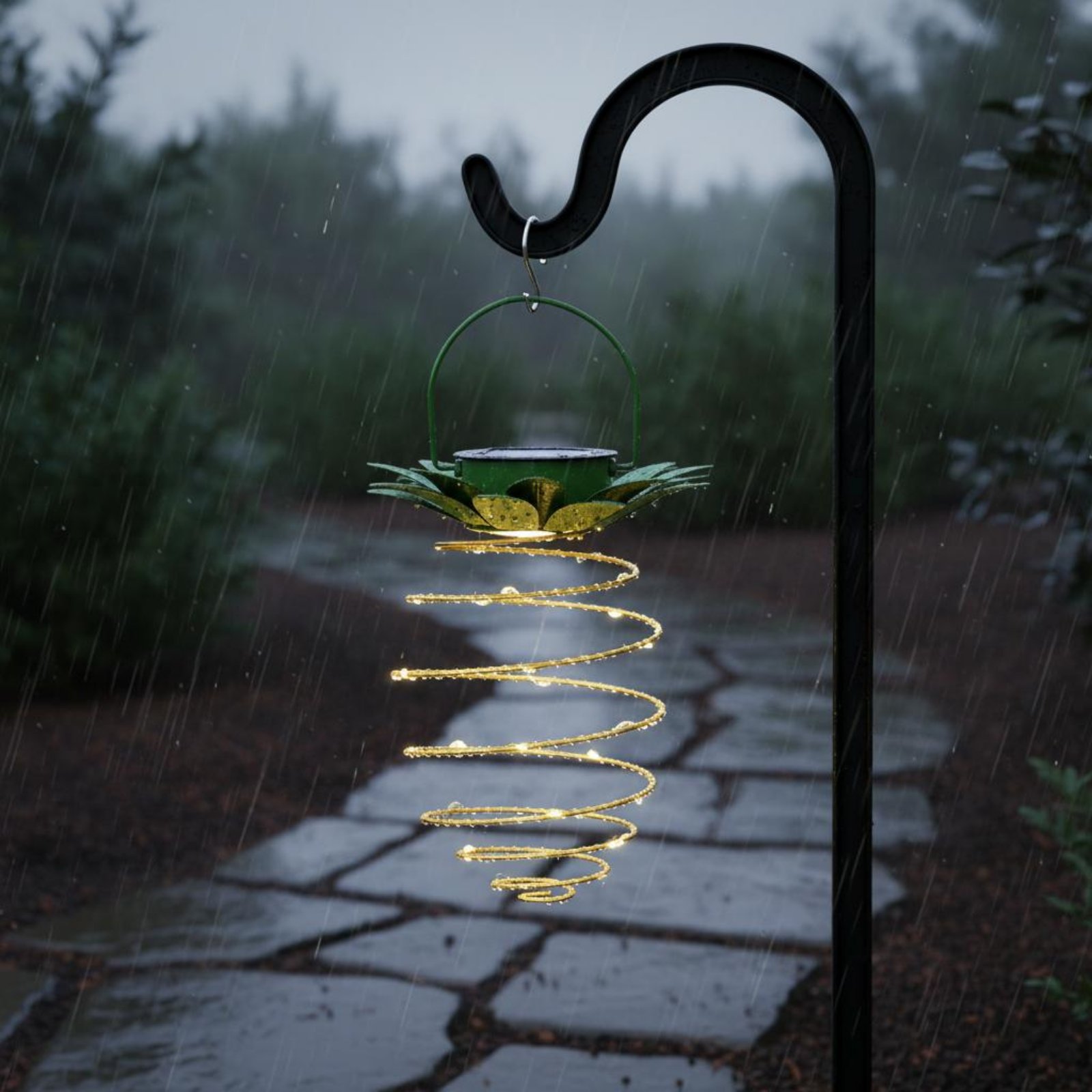 2 조각 태양열 파인애플 램프 방수 파인애플 교수형 랜 - Hanging Outdoor Lighting 리뷰 및 가격