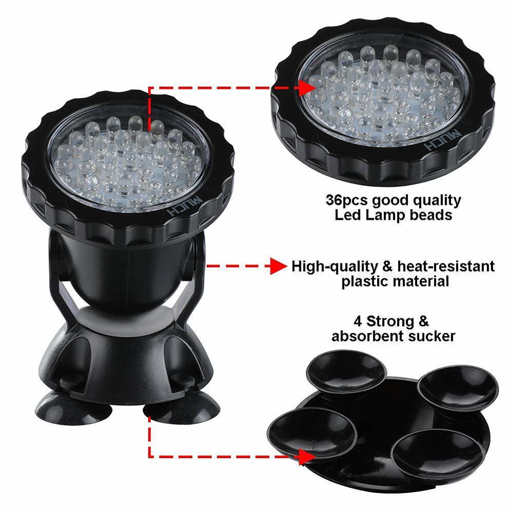 12V 잠수정 연못 빛 멀티 컬러 수족관 스포트라이트  - Pond Light Submersible 리뷰 및 가격