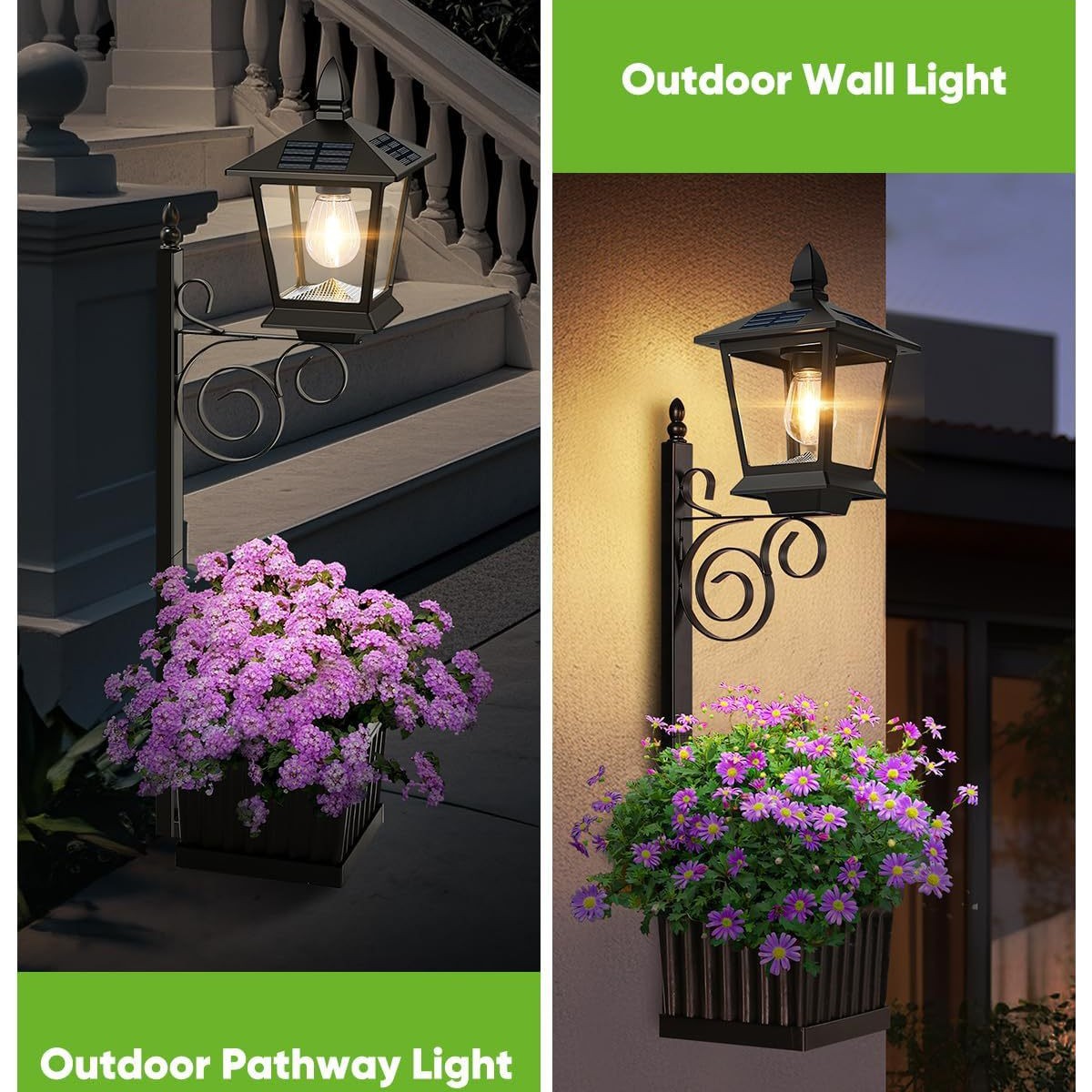 2 in 1 태양광 화분 램프 방수 따뜻한 백색 야외  - Hanging Outdoor Lighting 리뷰 및 가격