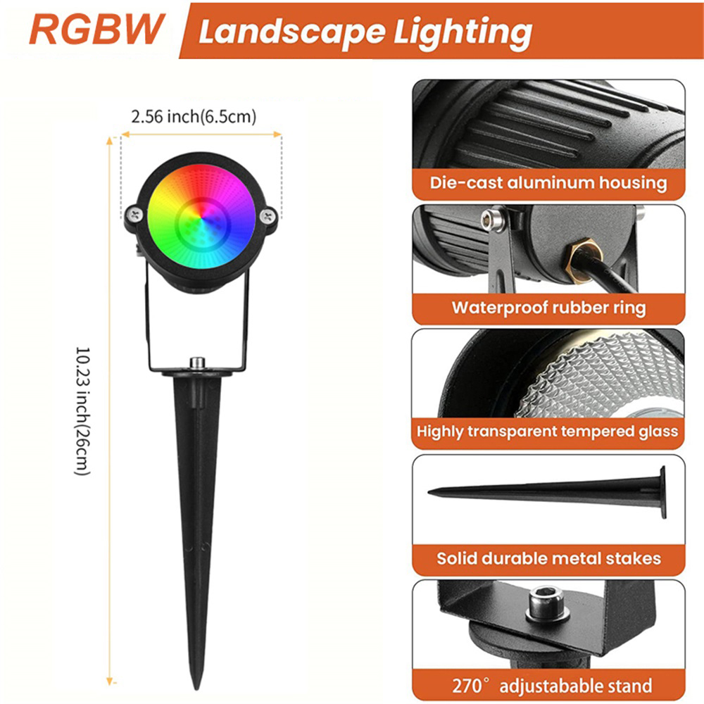 RGBW 조경 조명 10W 리모컨 포함 스포트라이트 1 - Outdoor Lighting Landscape 리뷰 및 가격