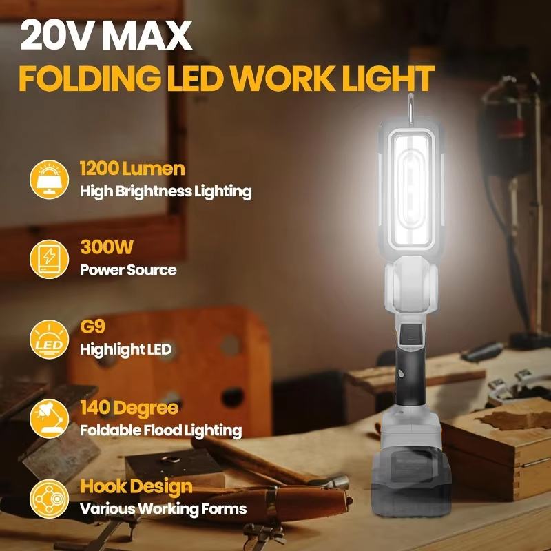 1200lm 무선 LED 작업등 (디월트/마키타/밀워키 - Outdoor Lighting Milwaukee 리뷰 및 가격