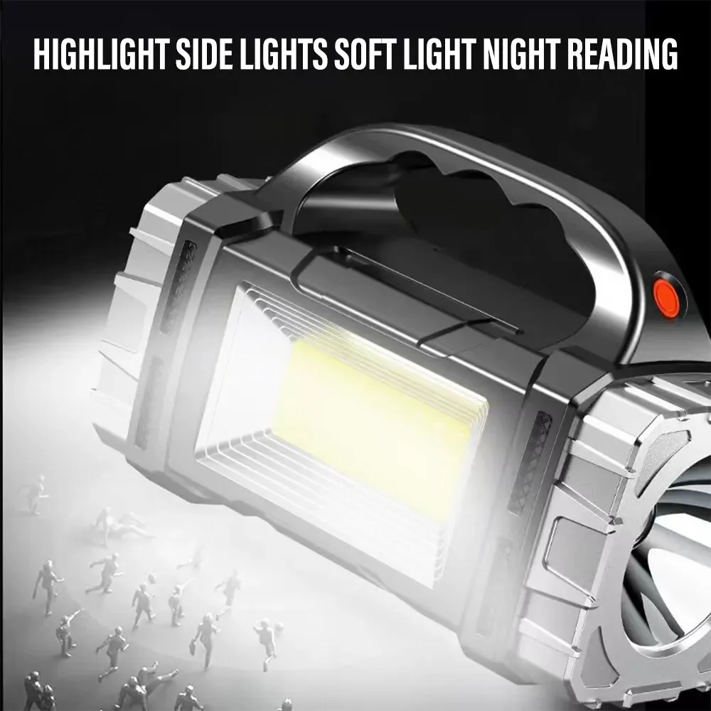 새로운 업그레이드 충전식 고출력 태양광 LED 손전등, - Outdoor Lighting Lumen 리뷰 및 가격