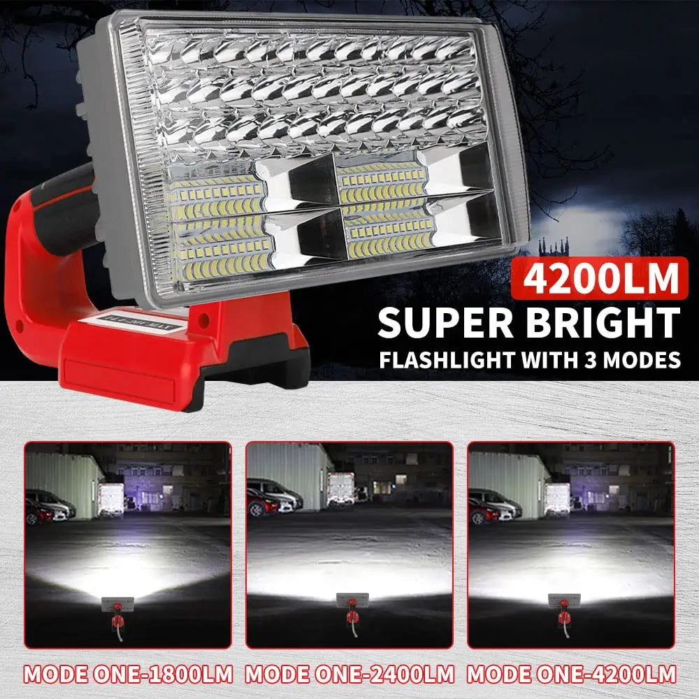 40W 무선 토치 야외 캠핑 라이트 LED 작업등 마키 - Outdoor Lighting Milwaukee 리뷰 및 가격