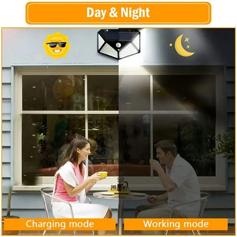 100LED 야외 태양광 정원등, 모션 센서 방수 태양 - Outdoor Lighting Landscape 리뷰 및 가격