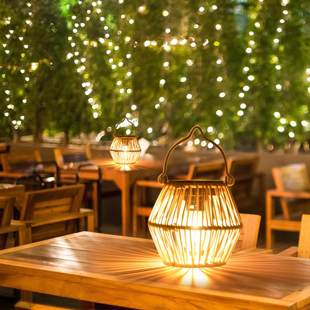 IP65 방수 태양광 라탄 랜턴 걸이식 테이블 조명 야 - Hanging Outdoor Lighting 리뷰 및 가격