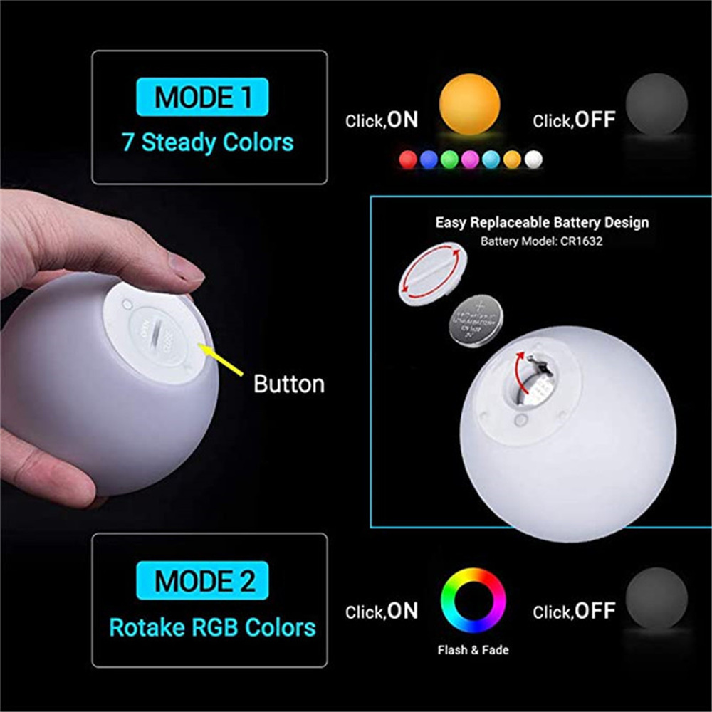 2pcs 1pc RGB 부동 풀 빛 3inch 7.8c - Pond Light Submersible 리뷰 및 가격