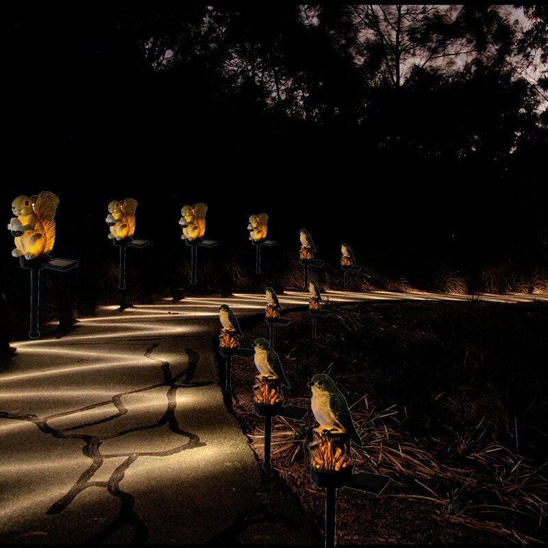 정원 태양 빛 야외 장식 수 지 올빼미 꽃 울타리 잔디 - Outdoor Lighting For Fence 리뷰 및 가격