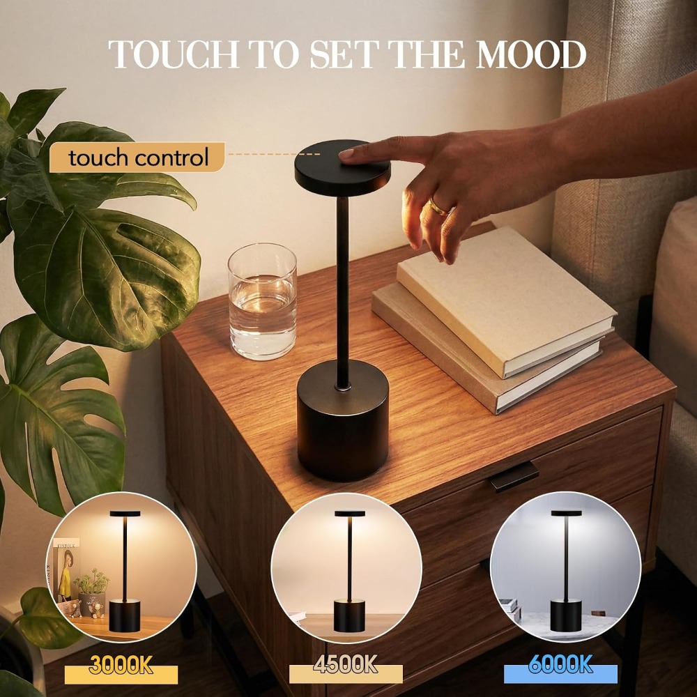 무선 테이블 램프 세트 5000mAh 배터리 터치 컨트 - Outdoor Lighting Portable 리뷰 및 가격