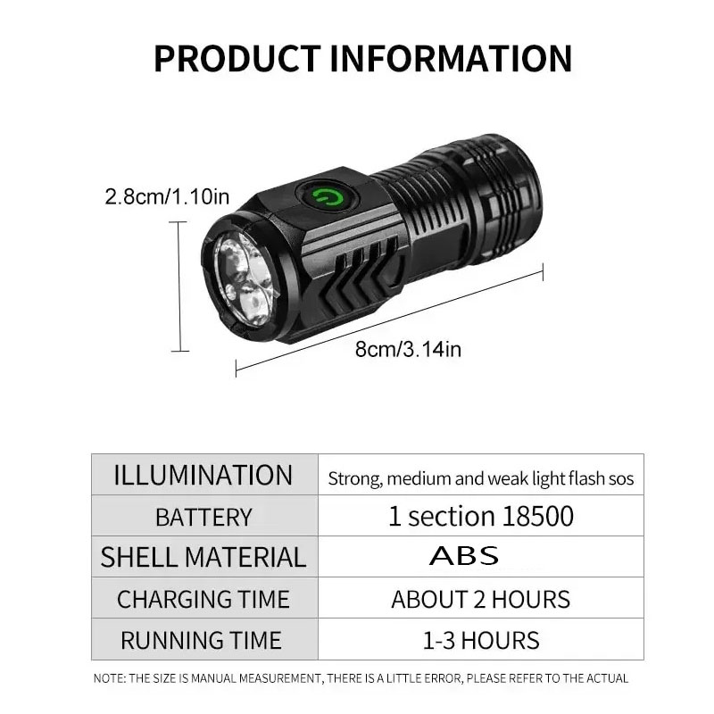 펜 클립이 있는 미니 3LED 손전등, 야간 산책, 휴 - Outdoor Lighting Lumen 리뷰 및 가격