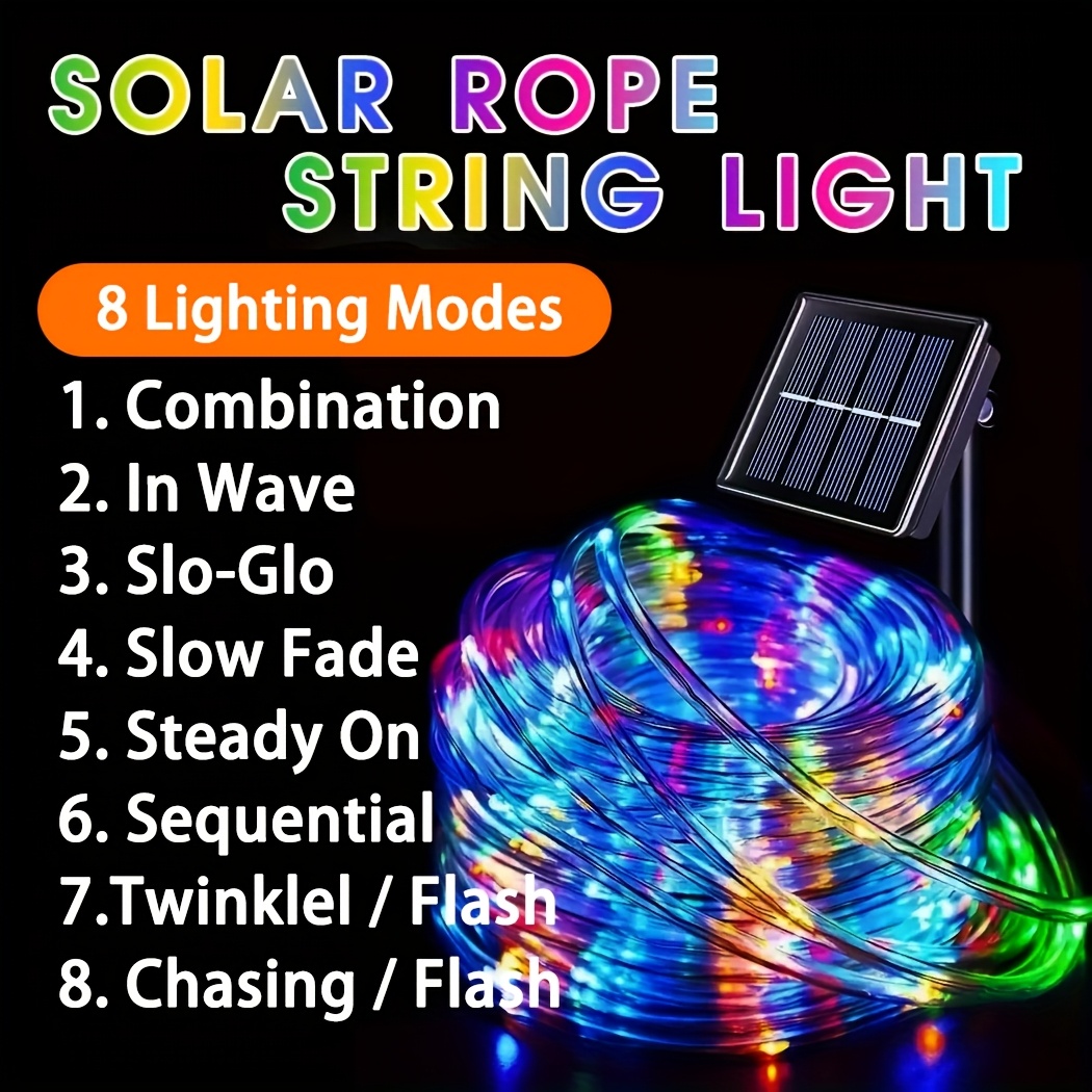 야외용 태양광 LED 요정 조명 방수 로프 튜브 스트링 - Outdoor Lighting Effects 리뷰 및 가격