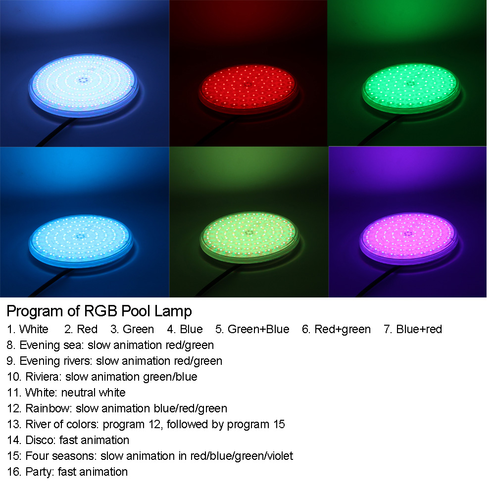RGB 수영장 조명 12v Expoxy 충전 표면 PA - Pond Light Submersible 리뷰 및 가격