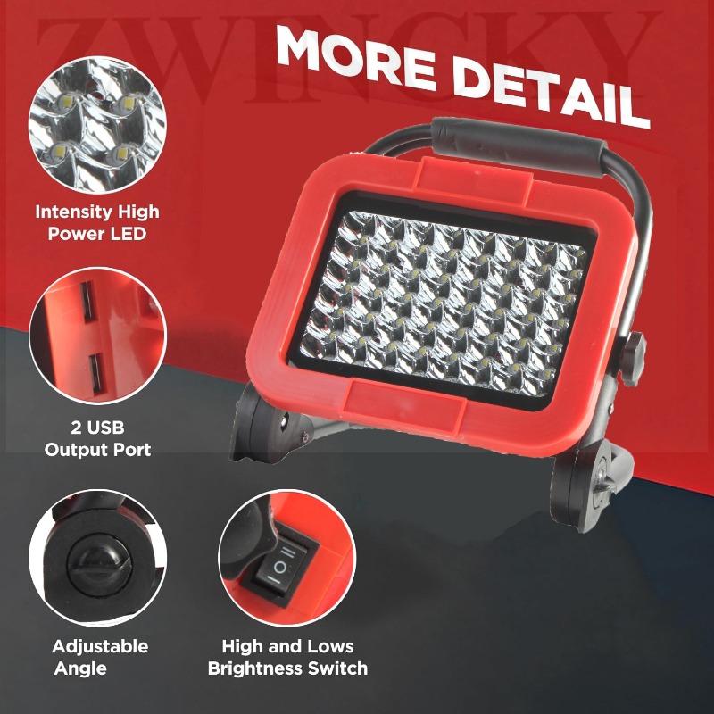 마키타/디월트/밀워키 18V 배터리용 LED 무선 야외 - Outdoor Lighting Milwaukee 리뷰 및 가격