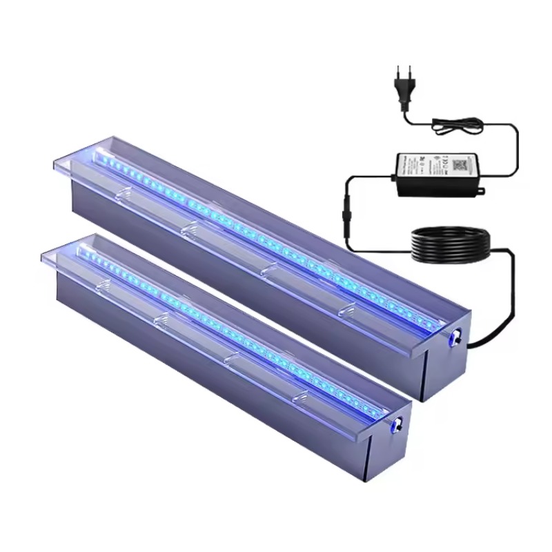 아크릴 시어 디센트 워터폴 월 분수 LED 라이트 워터 - Pond Light Submersible 리뷰 및 가격