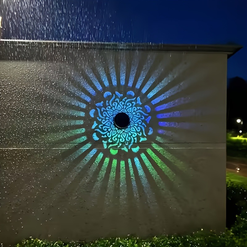 태양광 LED 벽등 만다라 프로젝션 랜턴 방수 야외 마 - Outdoor Lighting Effects 리뷰 및 가격