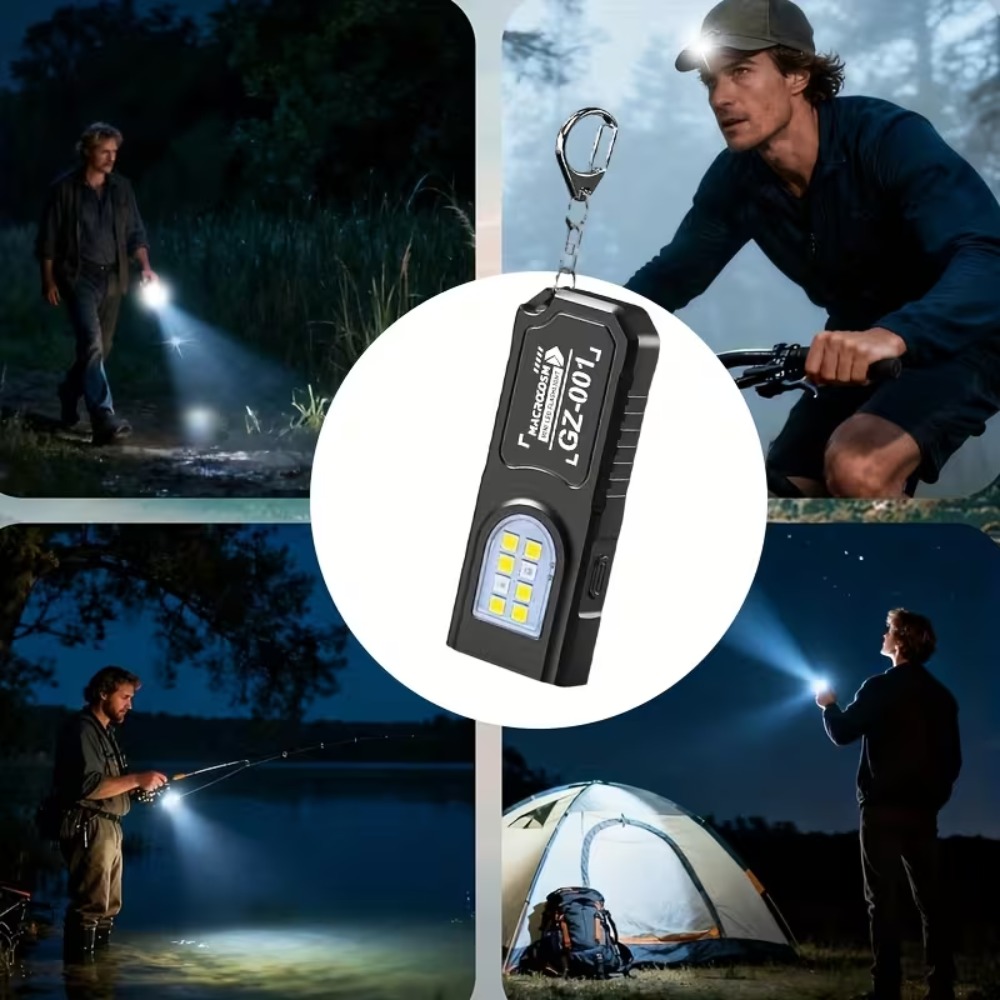 미니 COB LED 키체인 손전등 USB 충전식 토치  - Outdoor Lighting Lumen 리뷰 및 가격